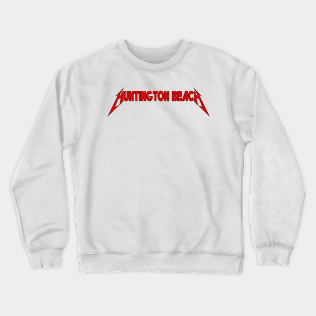 Huntington Beach - Typography Art Crewneck Sweatshirt by Nebula Station